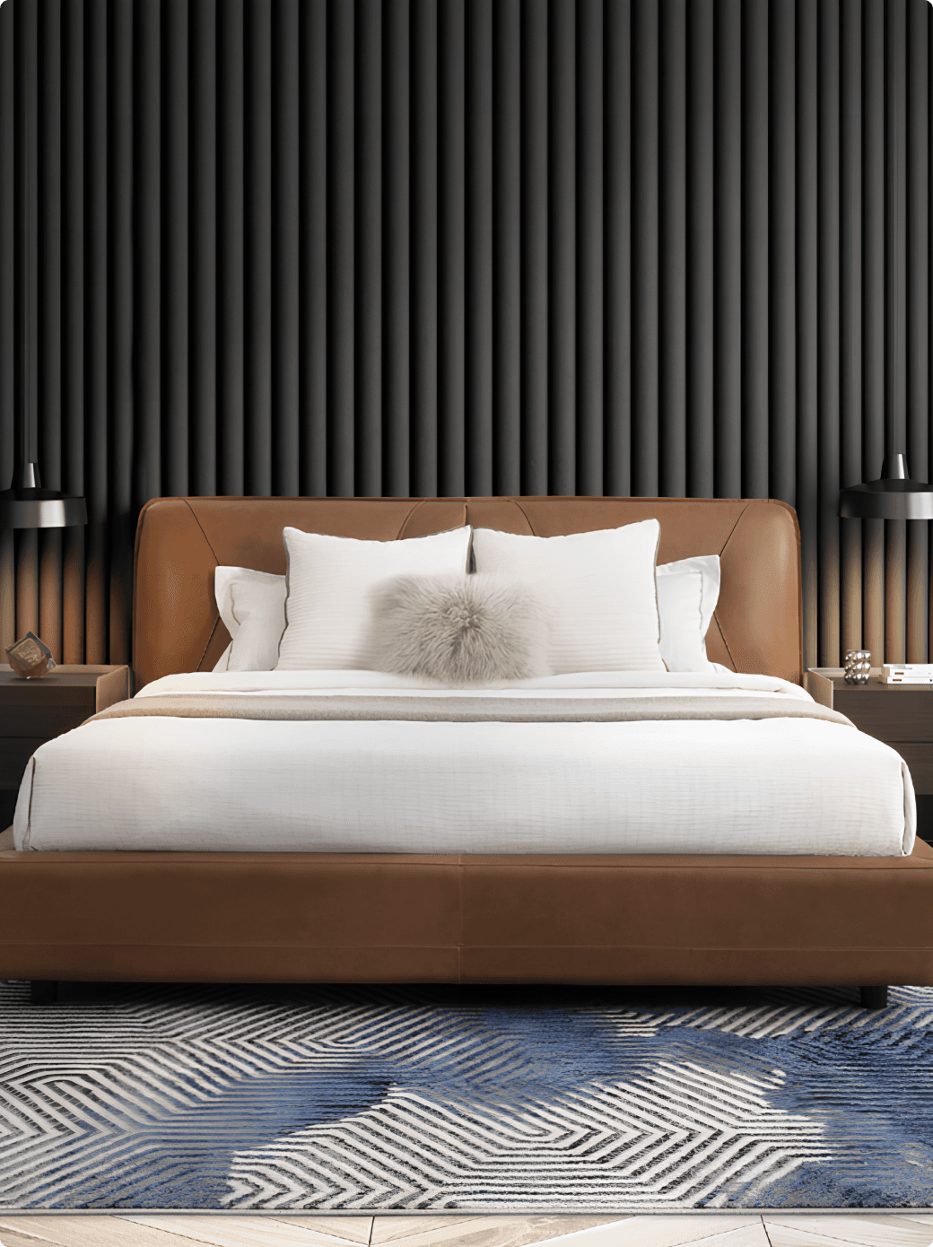 Luxury bedroom furniture showcase